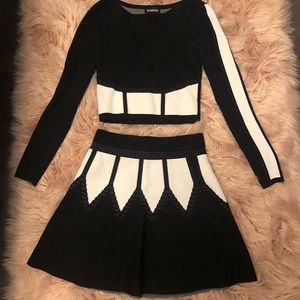 Bebe crop top and skirt ❤️